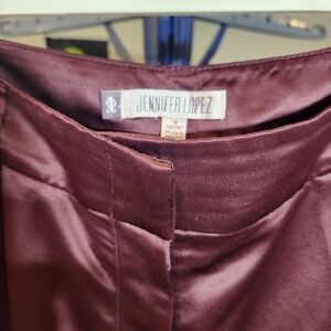 Burgundy trousers